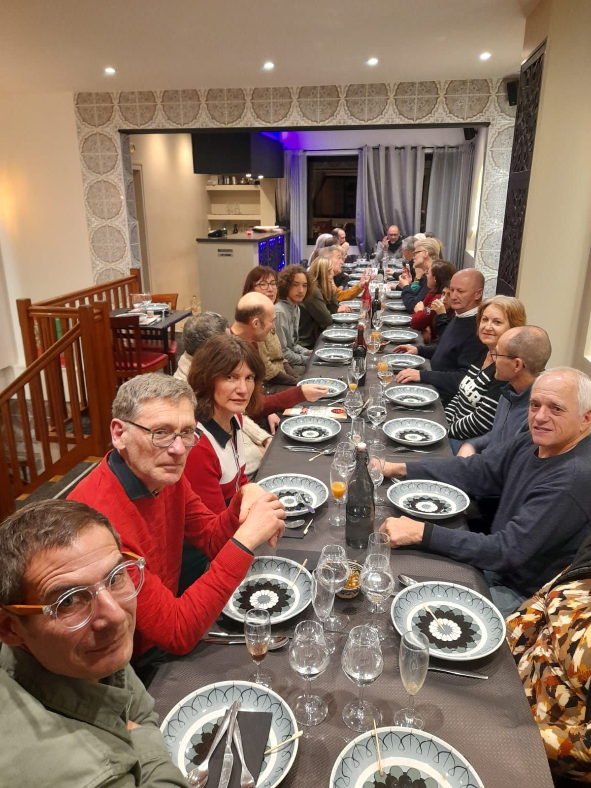 Repas de l'Aïkido Club Yonnais du 25 janvier 2025 aux Délices d'Agadir