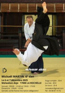 Stage Meiwakan La Rochelle décembre 2025